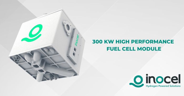 INOCEL 300 kw high power hydrogen fuel cell